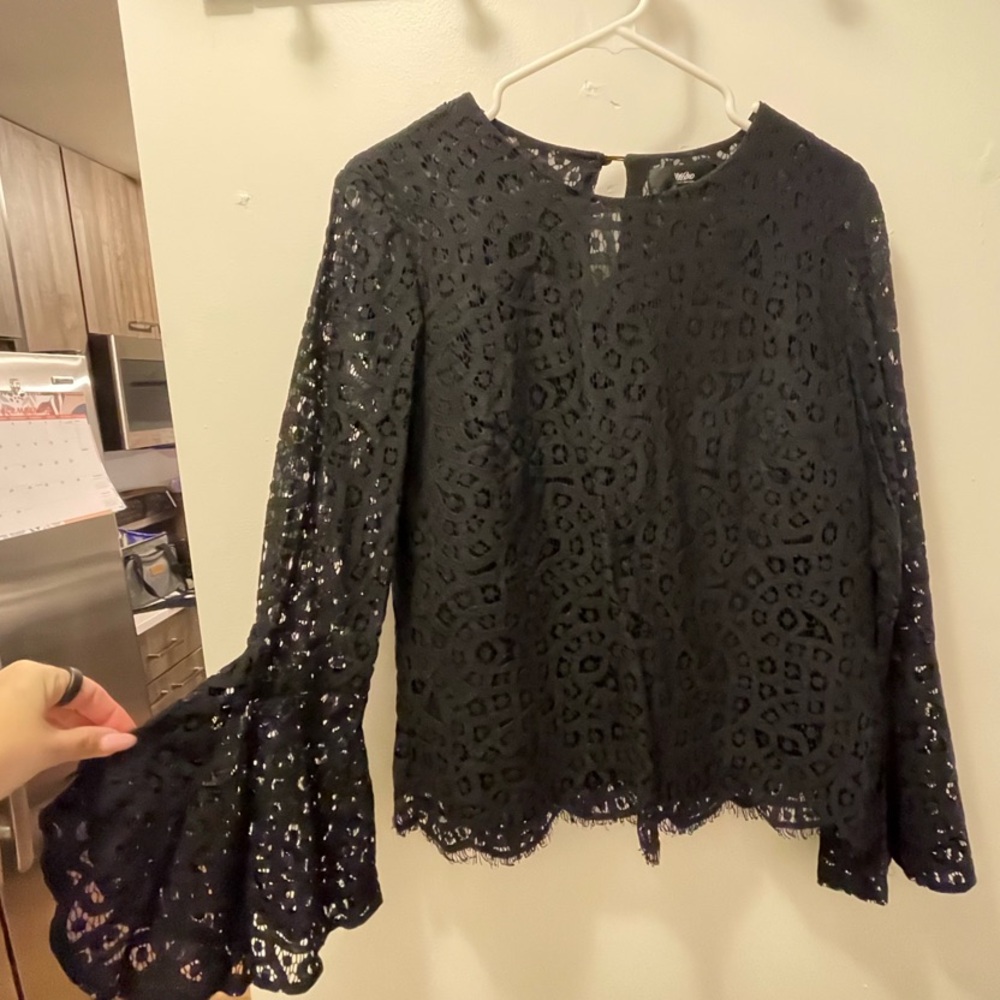 Elegant Black Lace Top
